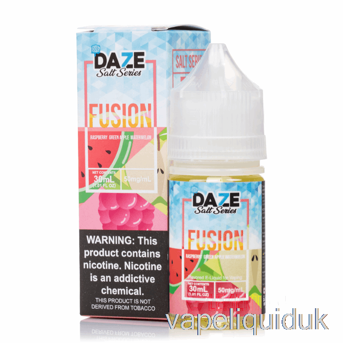 ICED Raspberry Green Apple Watermelon - 7 Daze Fusion Salt - 30mL 30mg Vape Liquid